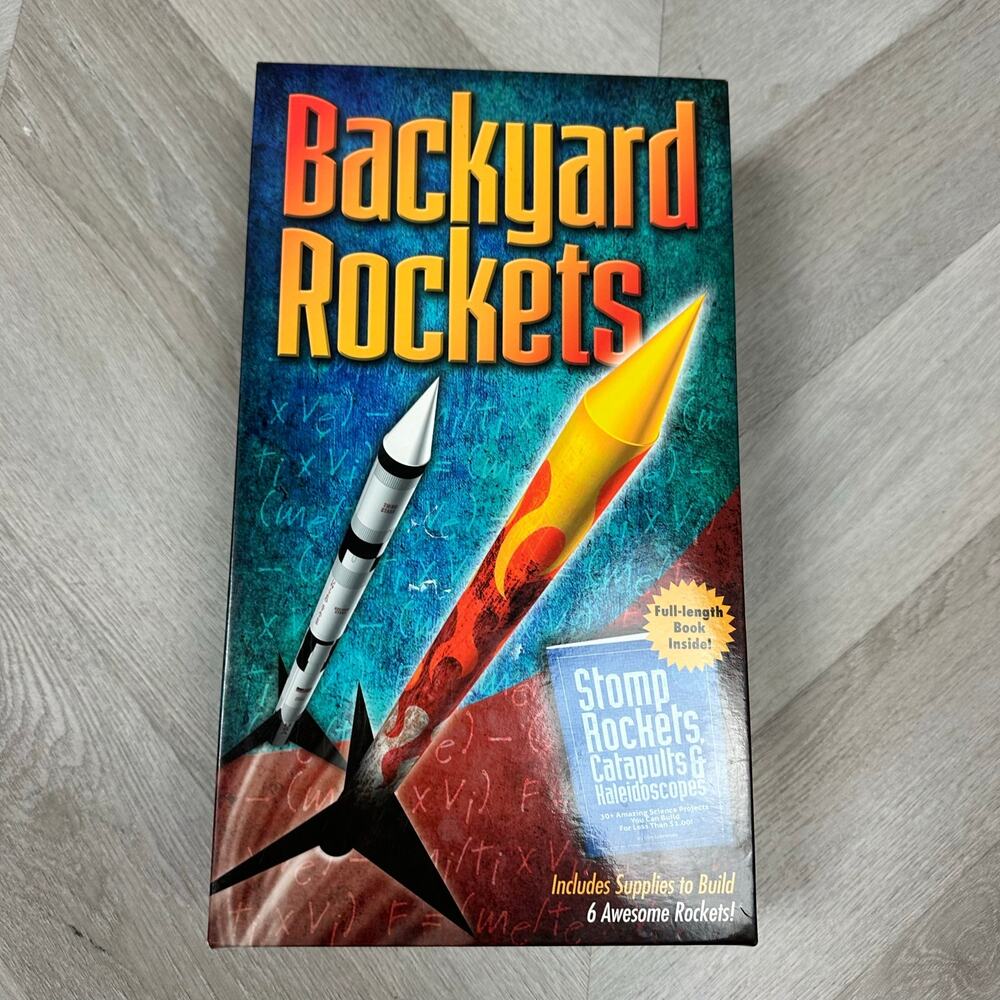 New Backyard Rockets Stomp Catapults Kaleidoscopes Book Build 6 Rockets
